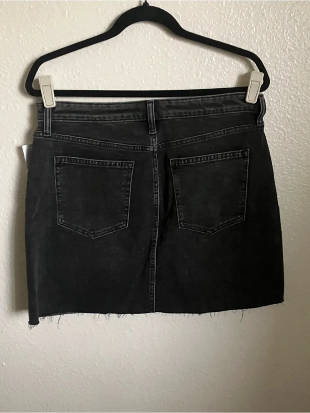 Banana Republic Charcoal Black Denim Mini Skirt NWTs - Picture 3 of 3
